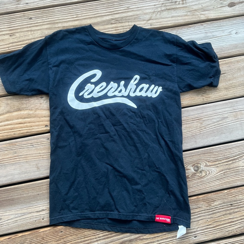The Marathon Clothing Black 'Crenshaw' Graphic Tee